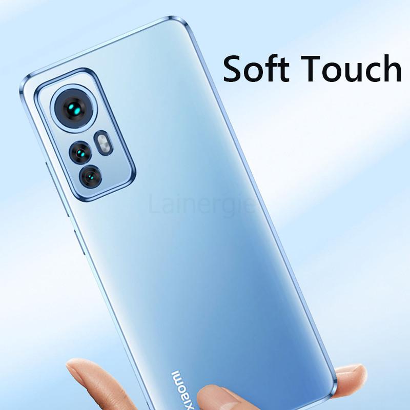 Роскошный чехол-бампер с покрытием и прозрачной задней крышкой для Xiaomi Redmi Note 12S Note12S