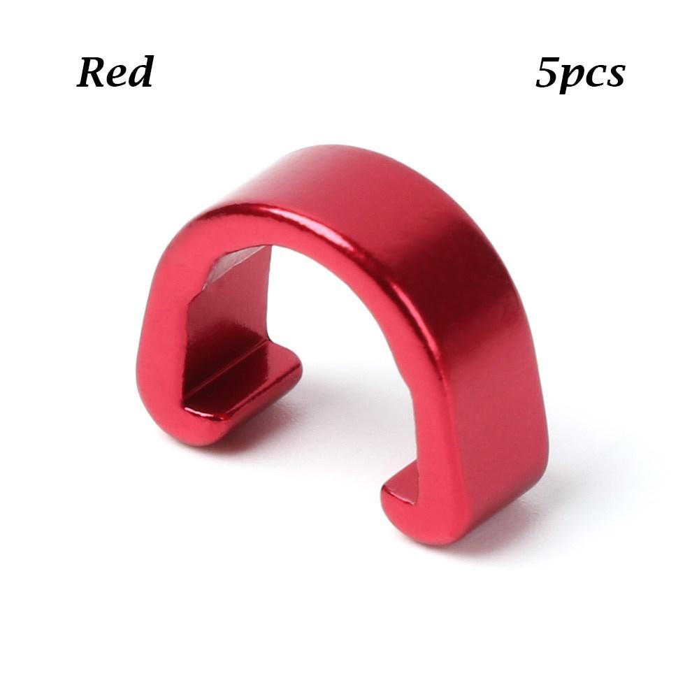 6Pcs/12Pcs MTB Bike Brake Cable/Derailleur Line Case Aluminum Alloy C-Shape Buckle Clasps Bicycle C Clips Outdoor Cycling Parts