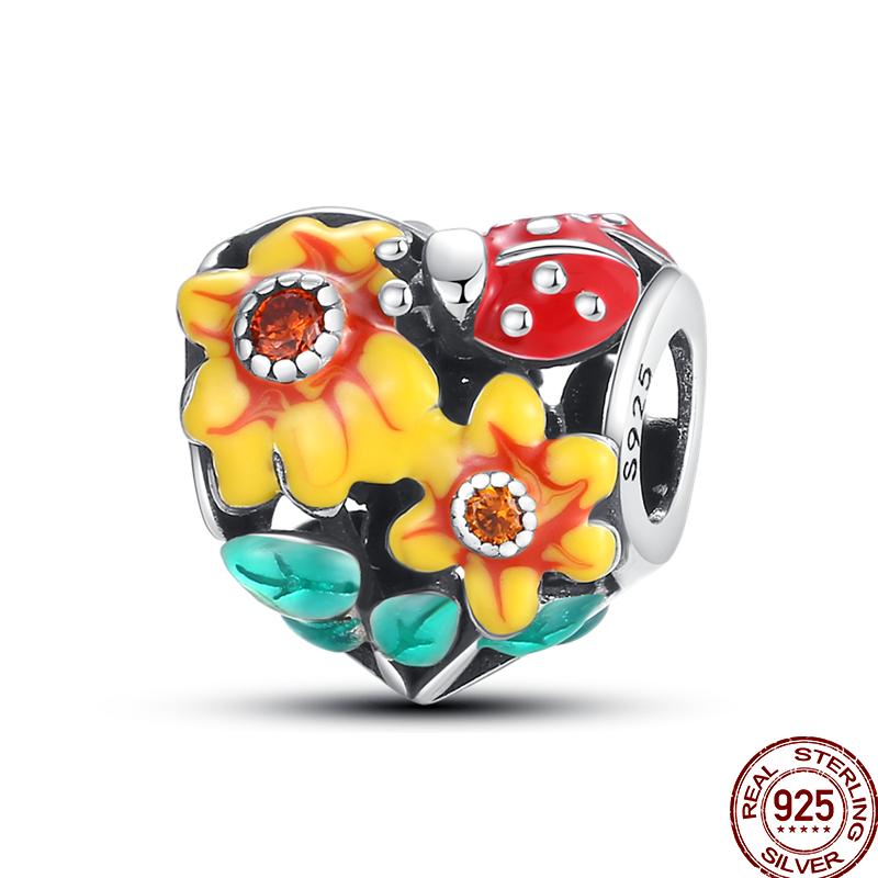 Медные пружинные бусины-подвески серии «Насекомые-бабочки», подарок, подходят для оригинального браслета 3 мм, сделай сам, на день рождения