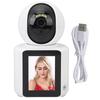 Dual Way Video Call Camera HD 1080P Security Camera with 2.8 Inch Screen AI Monitoring 360 Degree WiFi Smart Camera