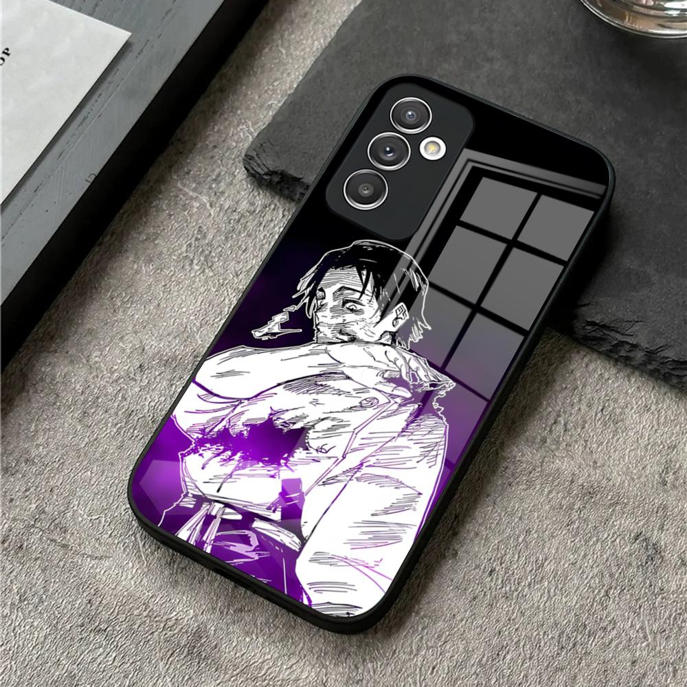Чехол для телефона Jujutsu Kaisen Юта Оккоцу Для S25 Ultra Samsung S26 S23 S24 Plus S22 S20 S21 Fe A54 A34 A53 A16 Стеклянная крышка