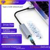 Type-C USB To Ethernet Adapter: Gigabit Network Card Converter for Tablets and Phones