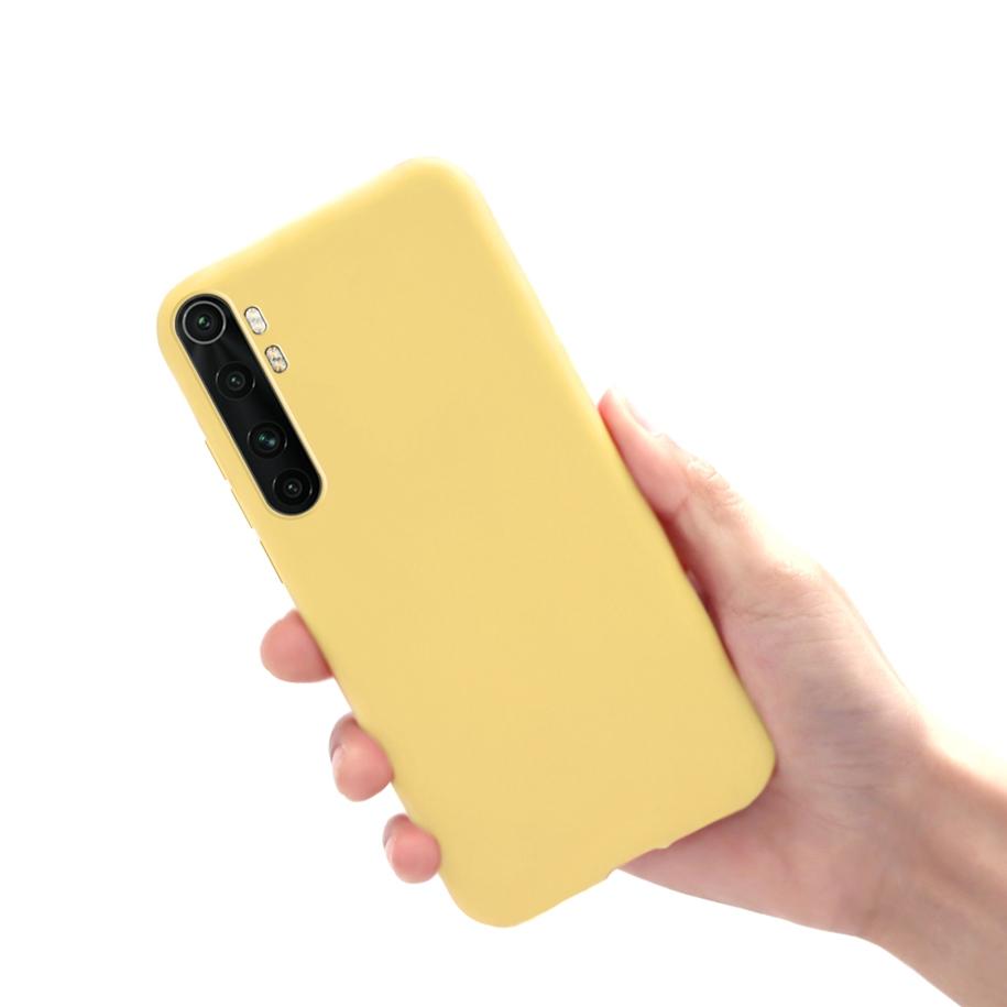 Чехол для Xiaomi Mi Note 10 Lite 6.47" Желто-черный Цвет Мягкий Тонкий Задний Чехол Для Xiaomi Note 10 Lite Mi Note10 Lite
