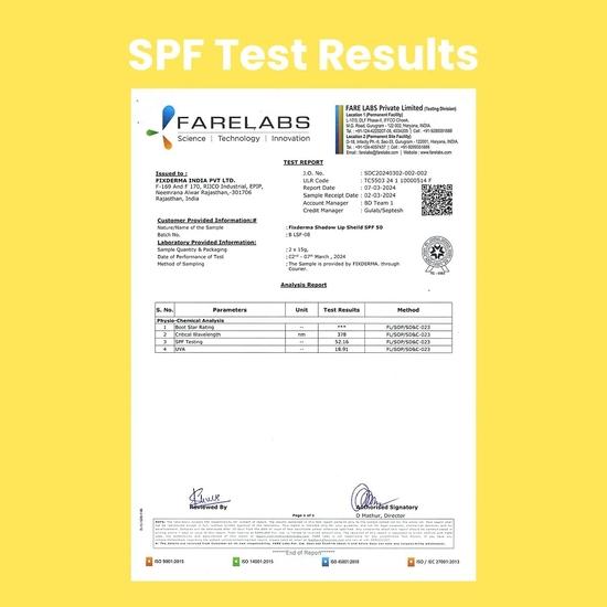 FIXDERMA Shadow SPF 50 Lip Shield PA+++ Бальзам для губ SPF 50 с маслом семян какао теоброма, кокосовым маслом первого отжима и глутатионом предотвращает пигментацию