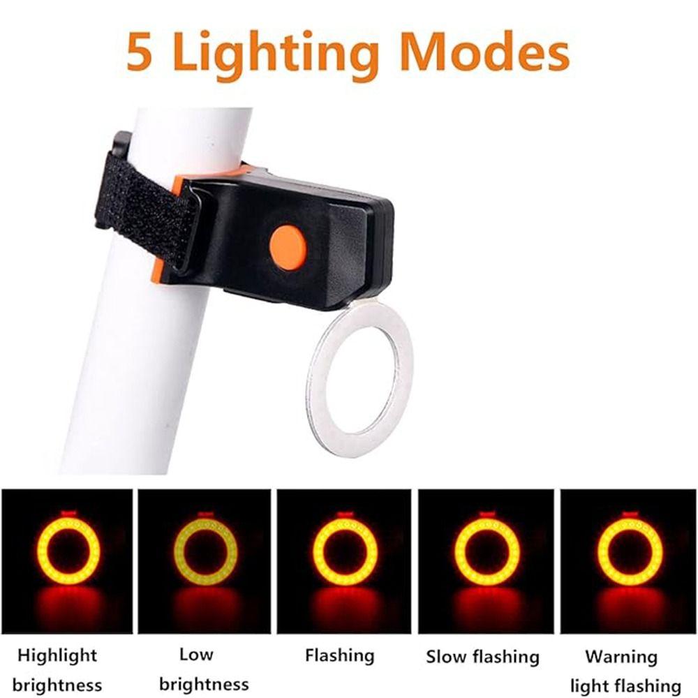 Задний фонарь для велосипеда с зарядкой от USB, легкий фонарь для велосипеда, аксессуары для фонарика