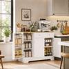 Buffet Cuisine Storage Cabinet With 3 Doors Drawer Door Shelves And Adjustable Shelf 105x40x83cm White