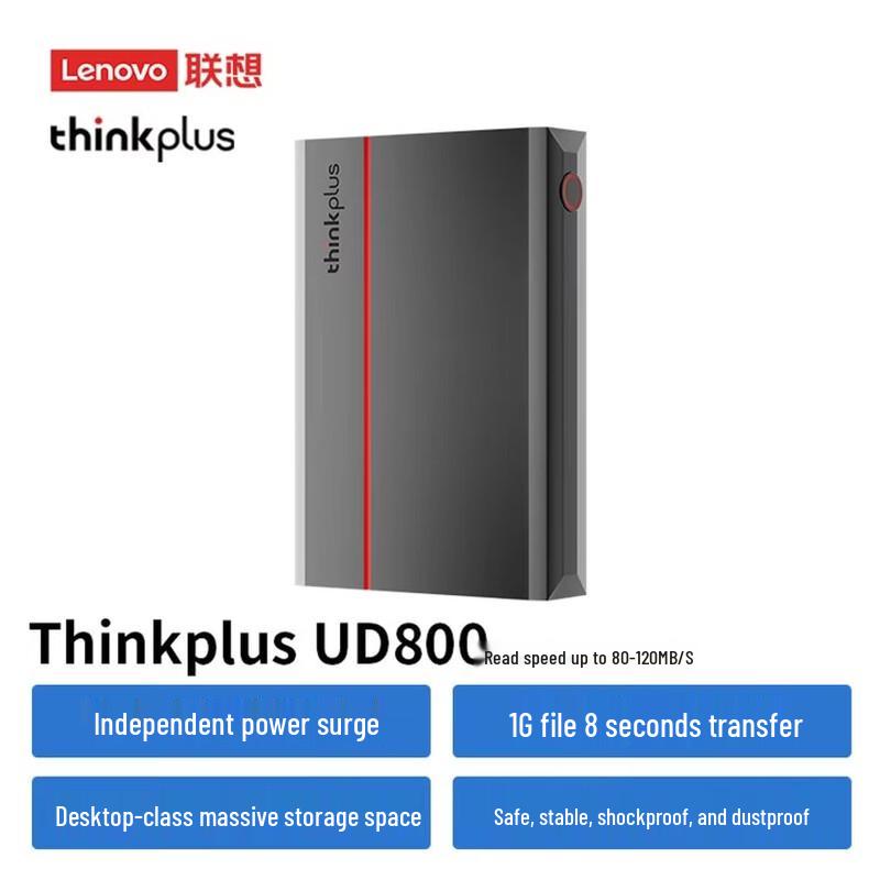 Lenovo Настольный внешний жесткий диск ThinkPlus UD800 Type-C