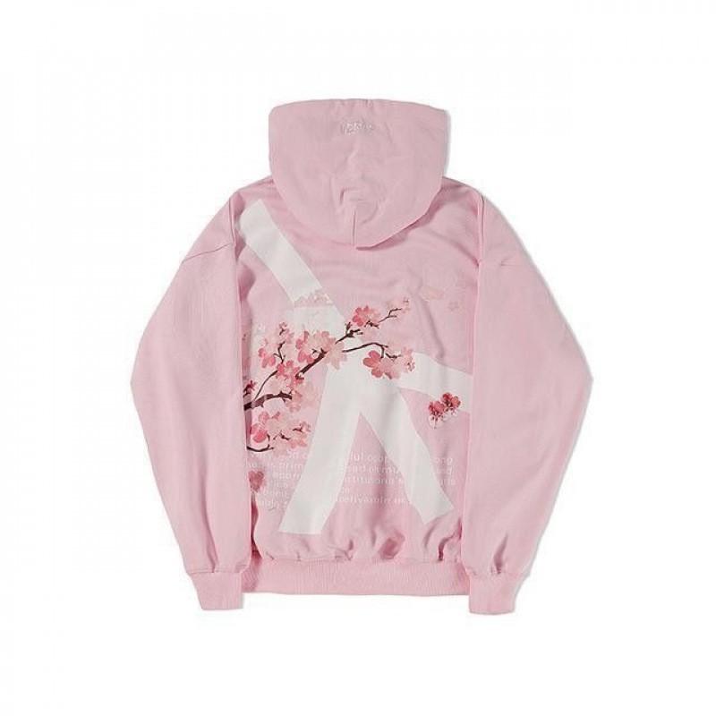 Stylish 3D Printed Hoodie Couples Sakura Floral Design Japanese Korean Streetwear Casual Long Sleeve Sweatshirt