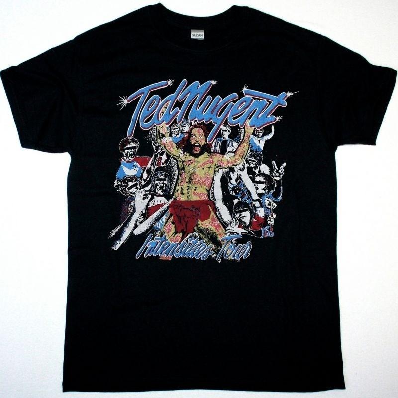 Винтажная футболка Ted Nugent KICK ASS ROCK TOUR Черная S-5XL TU517 Унисекс