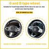 2/4Pcs Car Booster Wheel Steering Non-Slip Decor Trim Cover Carbon Fiber Univers