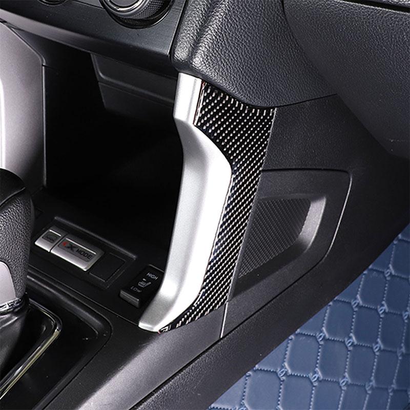 Для Subaru Forester 2013-2018 мягкое углеродное волокно, отделение для хранения с центральным управлением, боковая отделка, наклейка на автомобиль