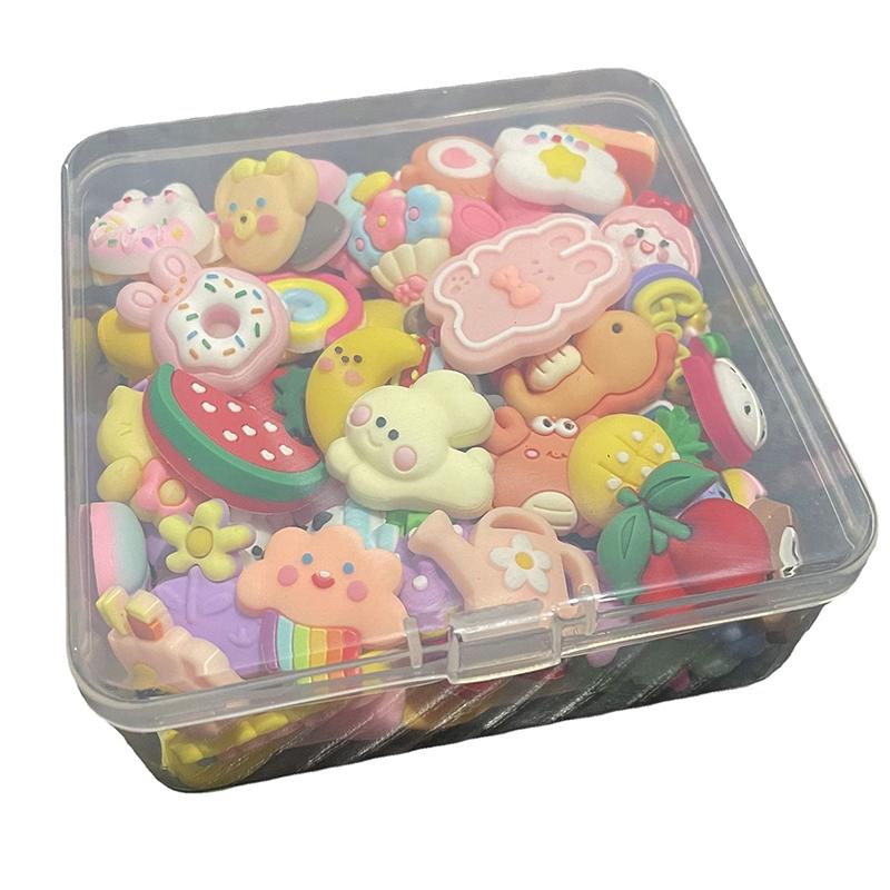 20Pcs 3D Cartoon Diy Handmade Children'S Hair Clip Water Cup Shoes Decor Stickers Cream Adhesive Resin Accessories