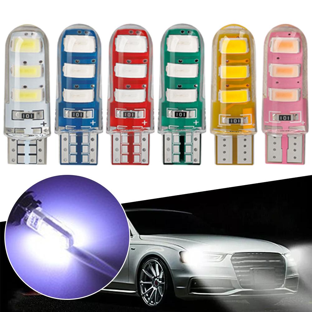 2 шт. T10 Силиконовый чехол Светодиодный плафон автомобиля - 6 SMD 5630 100X 12V Зарядка 194 USB Чипы, W5W Яркость Порт Основание, с D3U0
