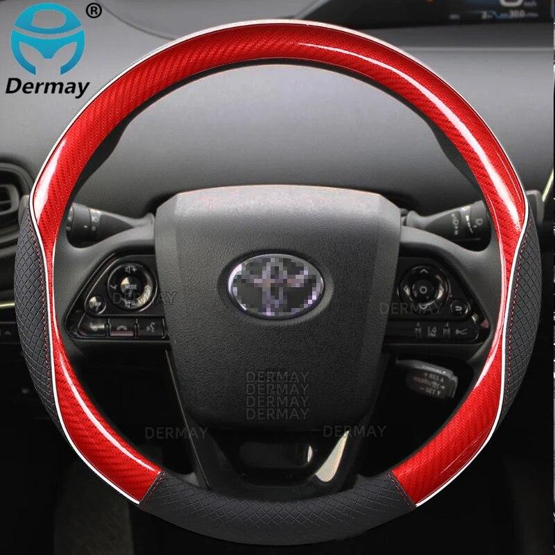 Для Toyota Prius 30 20 V Prius C Plus Plug-in Prime XW10 XW20 XW30 XW50 2001 ~ 2022 Автомобильный чехол на руль автомобильные аксессуары