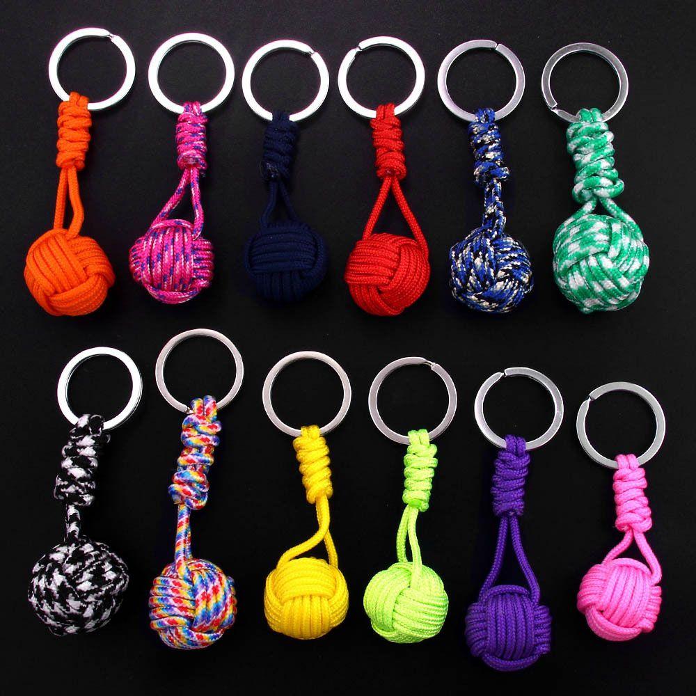 Men Parachute Rope Lanyard Jewelry Outdoor Survival Key Ring Fashion Accessories Keyfob Key Chain