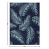 Palm Leaves Pattern - Navy Blue Mint Cali Vibes #1 #tropical #decor #art Throw Blanket Thermals For Travel for babies Blankets