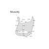 Musiclily Pro 11-отверстий Пикгард для Jazz Bass, Сделано в Японии, для 4-струнного Fender Jazz Bass, 4-слойный Черепаховый