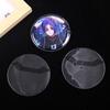 Transparent PVC Badge Cover - Round 58/75mm Protection and Storage