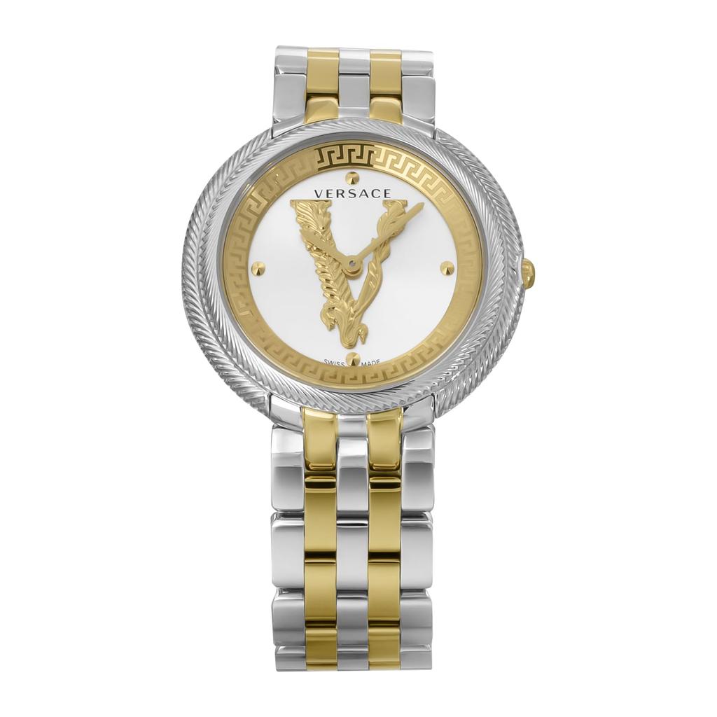 Watch New Thea Silver Dial Stainless Steel Sapphire Glass Quartz Swiss Watch Brand VE2CA0623 [Versace] 33.5MM [Item]
