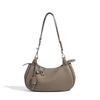 Crescent moon hand-held underarm bag women's candy color temperament versatile work commuter leather shoulder bag