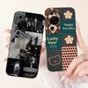 For Huawei P60 Art / P60Pro / HuaweiP60 Case Liquid Silicone Soft TPU Back Cover Phone Funda Gothic Black Night Bumper Panda Bag