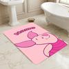 Custom Name Piglet Pink Living Room Non-Slip Area Rug Soft Carpet for Bedroom Kids Playroom Sofa Office Home Decor Doormat