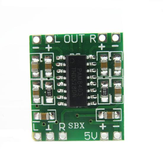 Супер Мини Цифровая Плата Усилителя Класса D 2x3 Вт PAM8403 2,5-5 В Питание от USB