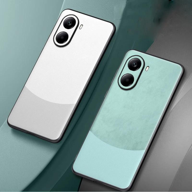 Для Xiaomi POCO X7 Pro X7Pro Роскошная Силиконовая Кожаная Чехол-накладка в Цвет для Redmi Turbo 4 Чехол Ударопрочный Бампер