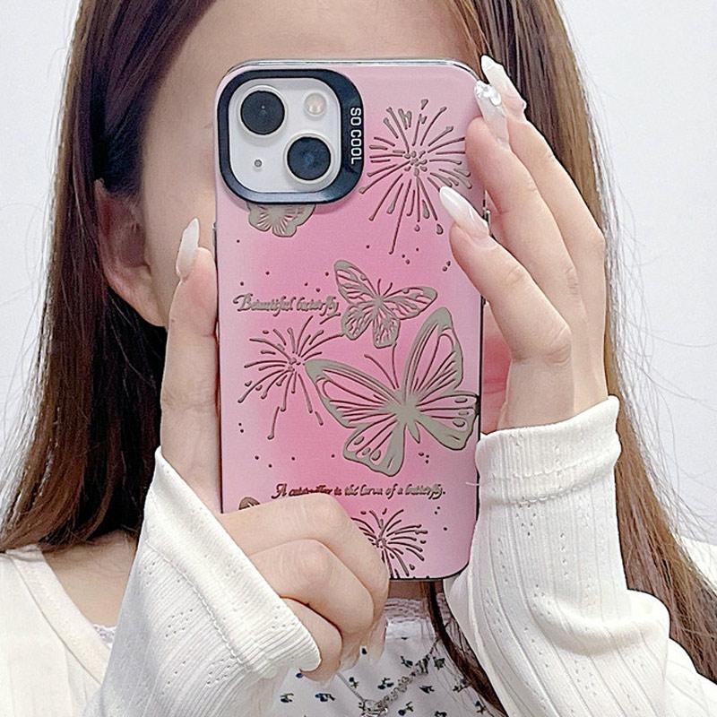 Модернизированный модный чехол IMD с принтом бабочки, противоударный защитный мягкий чехол из ТПУ, полная задняя крышка для Xiaomi Redmi