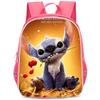 Рюкзак с персонажем Стич из аниме, школьные сумки для мужчин и женщин