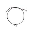 FINDELISE The Cross Black Silk Bracelet