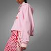 Adidas Originals SS23 Adicolor Серия Ретро 70-х Худи с длинным рукавом и принтом с логотипом-буквой Женское худи Розовый IK7863
