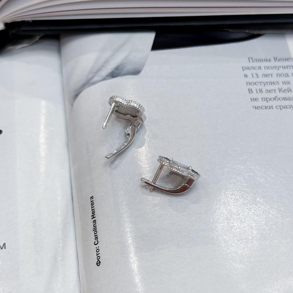 Серебряные серьги без камней (2168218)