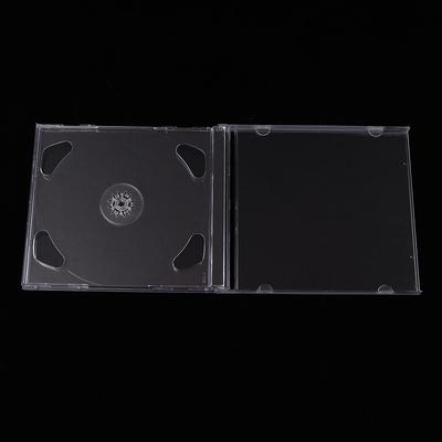 Прозрачный пластиковый двойной DVD-бокс Портативный пакет для хранения CD Прочный DVD-бокс Утолщенный бокс для хранения CD/DVD-дисков