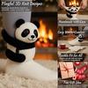 3D Knit Animal Sloth Socks,2025 Christmas Socks For Wome Collection Fun Cute Plush Animals Hug Crew Socks For Child