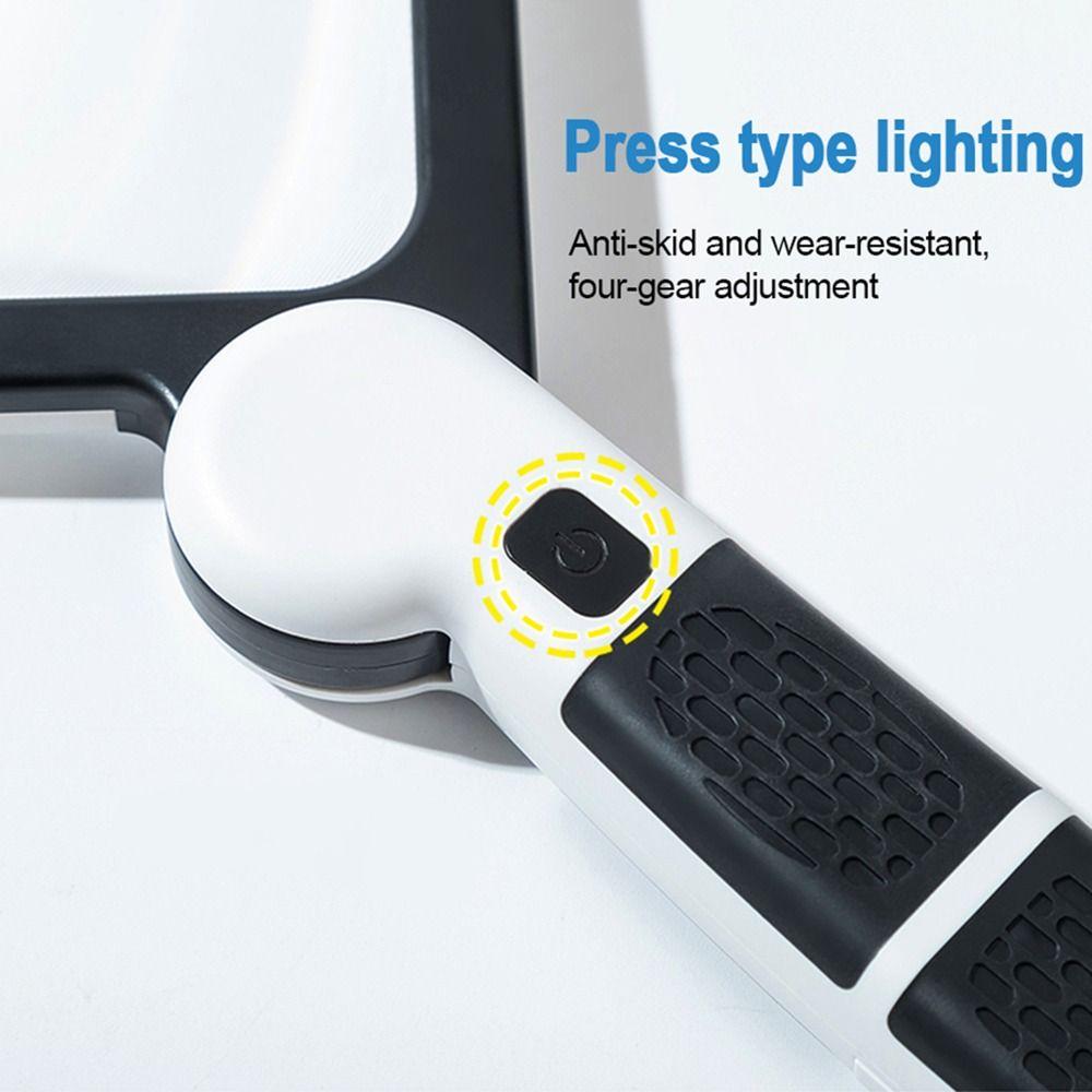 5-кратная ручная светодиодная лупа с эргономичной рукояткой для пожилых людей