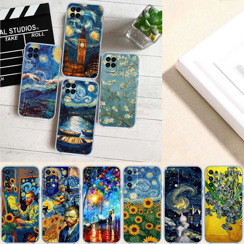 PP59 Чехол-картина «Звездная ночь» Ван Гога для Motorola G10 G20 G30 G31 G32 G34 G35 G41 G42 G50 G51 G52 G55 G60 G62 G71 G72 G75