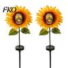 Halloween Gothic Skull Sunflower Decor Solar Garden Stake Light, And Outdoor Statue Lamp, Retro Horror Theme Ornaments Waterproof LED Landscape