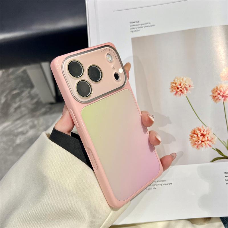 Премиальный матовый квадратный чехол с цветовым градиентом для Apple iPhone 16 Pro Max/15/14