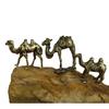 1Pcs Creative Copper Plated Camel Ornaments Office Desktop Tea Pet Ornaments Crafts Gifts Hand Playing Items