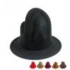 British Style Wool Witch Hat: Autumn/Winter Pointed Jazz Hat