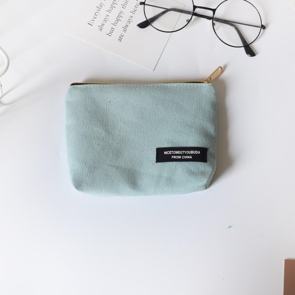 Мини-сумка для помады, холщовая косметичка в корейском стиле, кошелек для мелочи для женщин