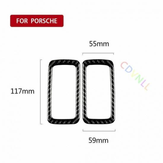 Carbon Fiber Rear Roof Light Frame Trim Cover For Porsche Macan 2014-2019