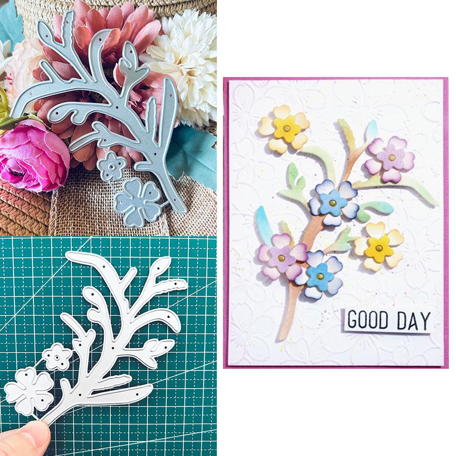 Flower Die Cuts for Card Making,Cutting Dies, Metal Die Cutting Mold, Scrapbooking Dies, DIY Etched Embossing Stencil for Crafts