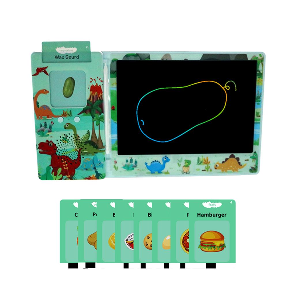 Writing Tablet 8.5 Inch LCD Eye Protection Color Screen with 112pcs Cards 1pcs Stylus Toddler