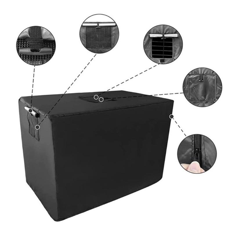 Водонепроницаемый чехол для клетки собаки, чехол для проволочной клетки питомца с открывающейся застежкой, водонепроницаемый чехол из Оксфордской ткани для переноски собаки в путешествии