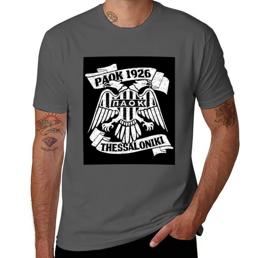 Paok Thessaloniki 1926 T-Shirt Casual Lightweight Short Sleeve Top