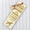 Vizsla I – Dog bookmark, personalized bookmark – Design 02 | Art-Dog