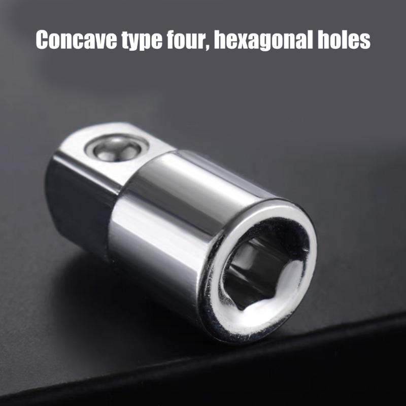 Multiple Size Socket Adapter 1/4 To 3/8 or 1/2 Inch Square Drive Converter Set for Home Improvement and Workshop Tasks