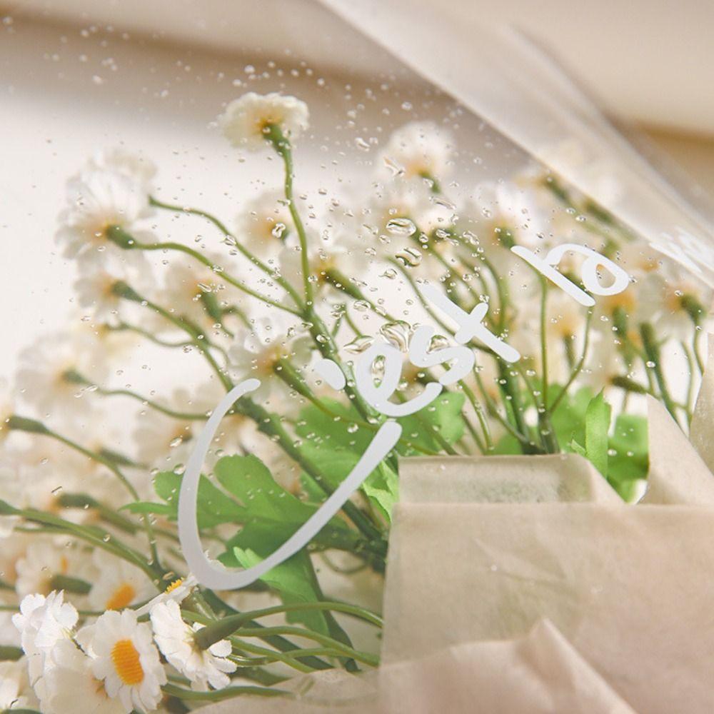 50Pcs Waterproof Bouquet Packaging Paper Rose Packaging Materials Wedding Party Decoration